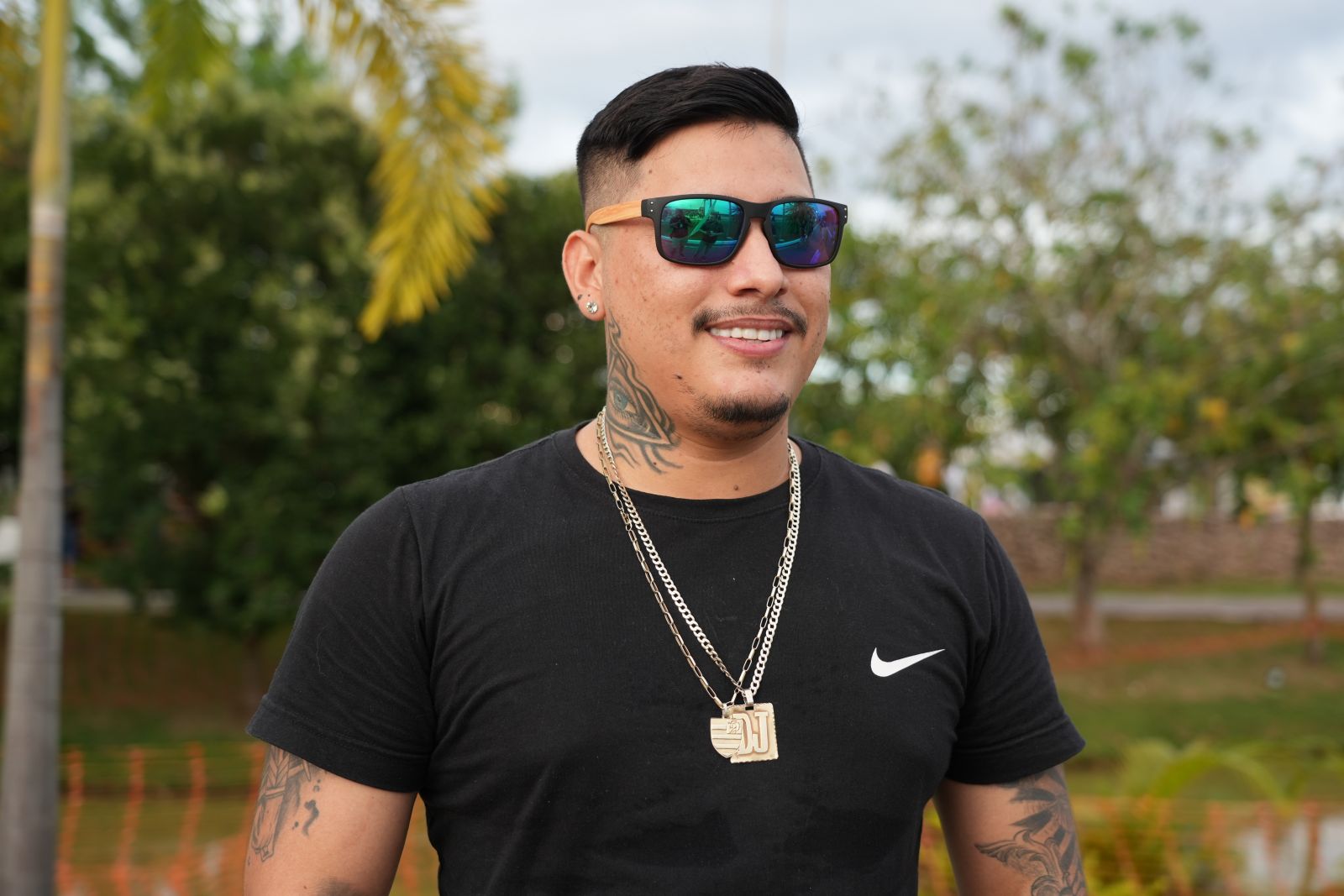 Alef Feitosa levou a família para o parque, em busca de um momento diferente durante o feriado